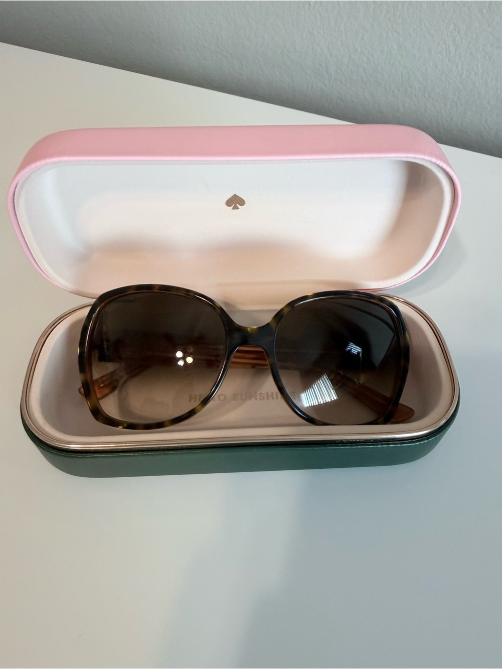 Kate Spade Brown Tortoiseshell & Pink Sunglasses